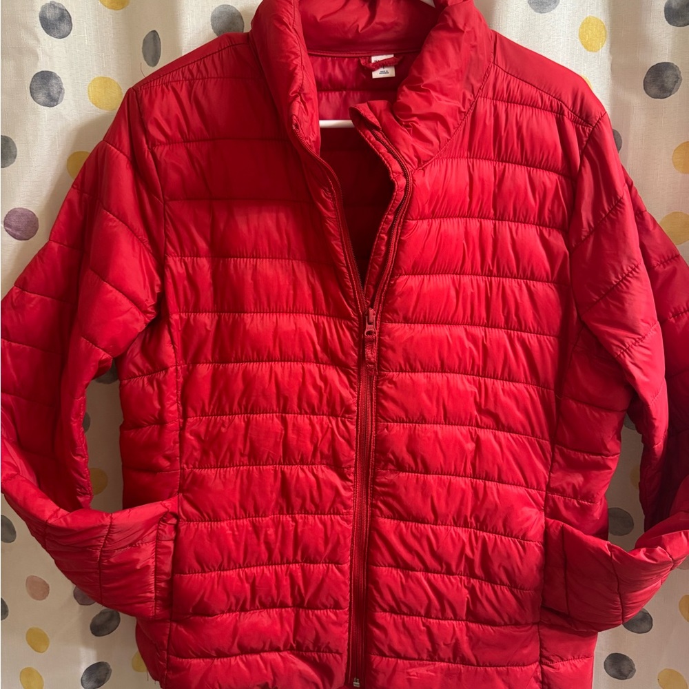Women's Red Windbreaker Jacket